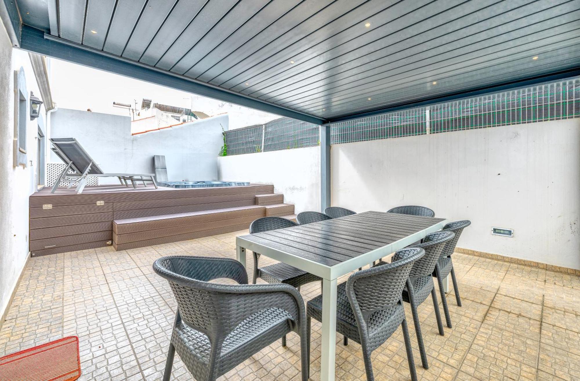 Full Private 180Sqm Villa - Terrace Jacuzzi - 200M Beach & Sea View Albufeira Extérieur photo